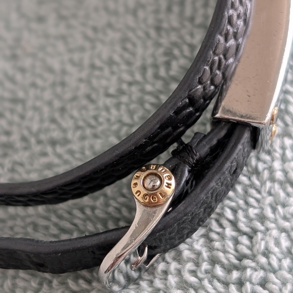 Henri Bendel NY Leather Buckle Bracelet EUC - Picture 6 of 7